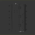 Black Compact Daily Electrical Appliance with Multiple Interfaces and Heat Dissipation Structure
