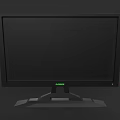 Modern Black TV With Sleek Design And Stable Stand For Home Entertainment