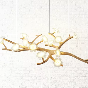 Nordic shaped chandelier 3d model