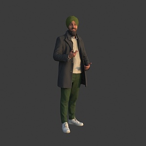 Arab Foreign Men 3d model