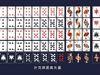 Poker Game Card Poker Game Poker Face Book Spades Red Squares Plum Leaf Play 3d model