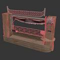 Wooden Metal Laundry Drying Rack With Platform Base And Side Shelf