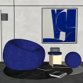 Modern Lazy Sofa 3d model
