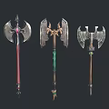 Game Weapon stylized weapon Tomahawk 3d model