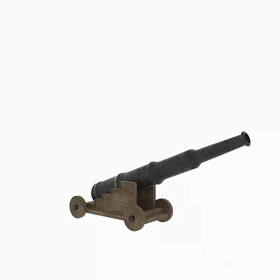 Modern Cannon Art Ornaments Bookshelf 3d model Modern Cannon Art Ornaments Bookshelf 3d model