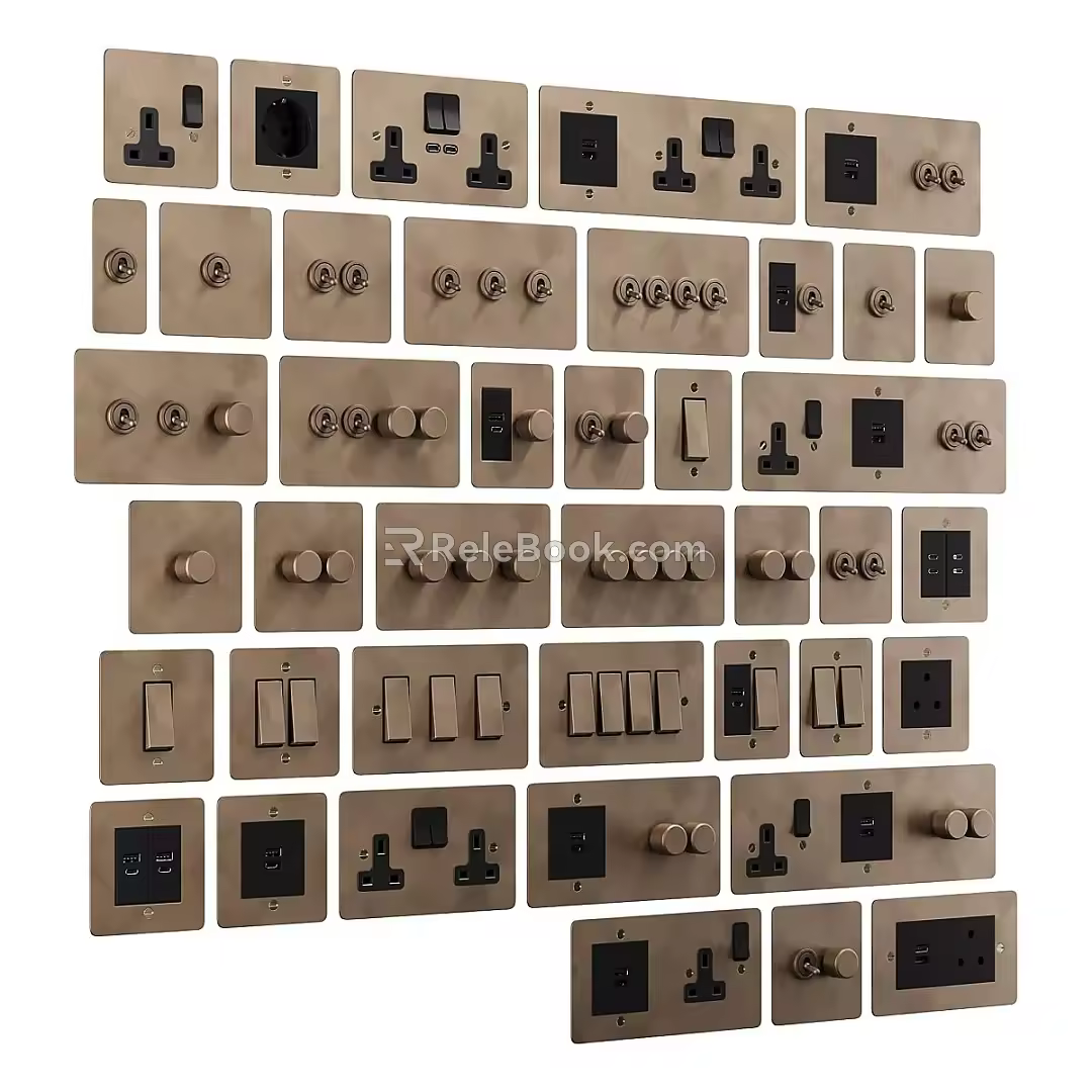 Switch socket 3d model