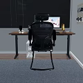 Ergonomic Office Chair With Lumbar Support Modern Design For Home Workspace