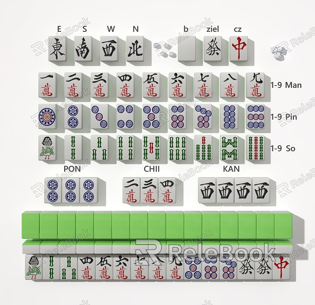 Modern Mahjong model