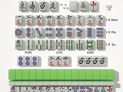 Modern Mahjong model