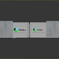 TYPCELL Brand Metal Panel Components With Logo And Gray Frames Design