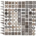 Hollow Window Hollow Window Lattice Carved Window Pane Lattice Window 3d model