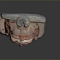 Traditional Bronze Lion Statue With Carved Patterns And Decorative Base Details