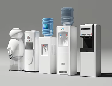 Modern new intelligent water dispenser combination 3d model