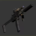 High Precision Tactical Rifle With Sniper Scope Suppressor And Modern Tactical Grip