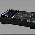 Professional DJ Mixer Featuring Turntable Digital Display Control Buttons And Knobs