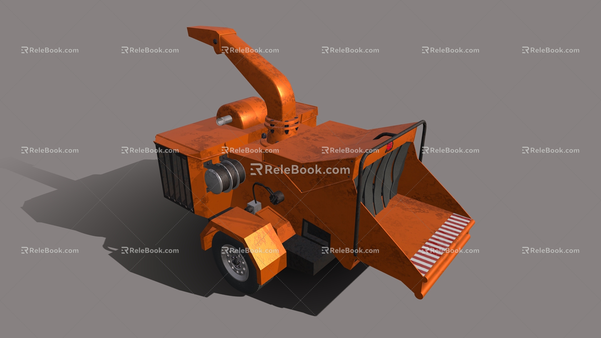 Harvester Excavator Forklift Engineering Vehicle Industrial Equipment Mechanical Device Cart 3d model