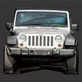 White Off Road SUV With Stylish Roof And Large Tires Design