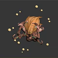 Elven Game Movie Character With Antlers Glowing Orbs Pointed Ears And Blonde Hair