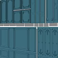 Modeling line background wall 3d model