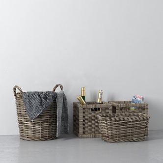 Nordic Storage Basket Furnishings 3d model