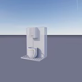 White Water Dispenser For Daily Use With Ceramic Cup And Modern Design
