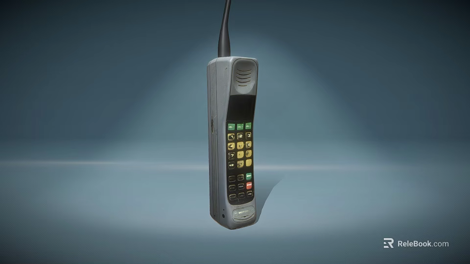 Handheld Digital Communication Device With Antenna Keypad And Display Screen For Mobile Use 3d model 