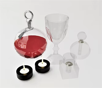 Modern Wine Glass Wine Ware Wine Glass Crystal Glass Red Wine Bottle Red Wine Container 3d model
