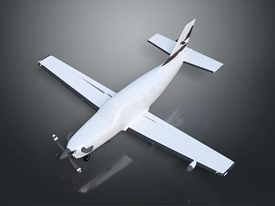 White Modern Passenger Airplane With Streamlined Body Wings Tail Fin And Windows Design 3d model