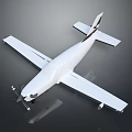 White Modern Passenger Airplane With Streamlined Body Wings Tail Fin And Windows Design