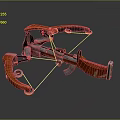 Crossbow Mechanical Crossbow Shift Bow and Arrow Shoot Far Equipment Weapons High-tech Crossbow 3d model