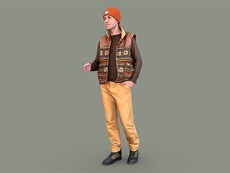 modern man 3d model