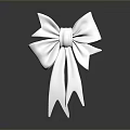Fashionable Elegant Jewelry Accessory With Delicate White Bow Design And Shiny Finish