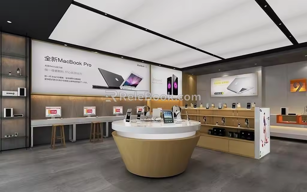Mobile phone store 3d model