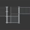 Metal Construction Equipment Frame Structure With Support Crossbars And Panels
