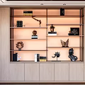 Modern Bookcase Interior Design With Multiple Shelves Books Decorative Items And Small Plants
