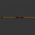 Traditional Handcrafted Spear Weapon With Wooden Handle And Metal Tip Design