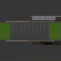 Modern Overhanging Residential Building With Unique Wooden Frame Green Roof And Glass Railings