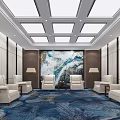 Modern Reception Room 3d model