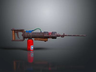 Flame Thrower Flame Gun Homemade Weapon Flamethrower Flame Gun Modern Weapon Hot Weapon Hot Weapon 3d model