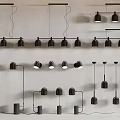 Modern combination lamp chandelier floor lamp table lamp 3d model