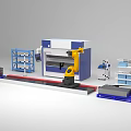 Robot bending island bending machine robot intelligent bending island 3d model
