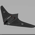 Aerospace Flying Wing Spacecraft Design With Grey Exterior And AN124 Markings