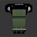 Sporty Watch with Black Dial Green Silicone Strap and Chronograph Function Modern Design