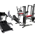 Essential Fitness Equipment Including Treadmill Dumbbells Weight Bench and Rowing Machine for Home Gym