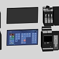 Digital equipment coffee machine display 3d model