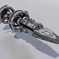 Futuristic Fighter Jet With Circular Engine Rings Mechanical Details And Sci Fi 3D Design