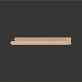 Golden Modern Railing Design With Support Posts And Reflective Base