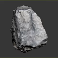 Natural Wood Stone Raw Block With Rough Surface And Natural Texture Details