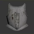 Vintage Metal Decorative Breastplate With Rustic Design For Home Interior