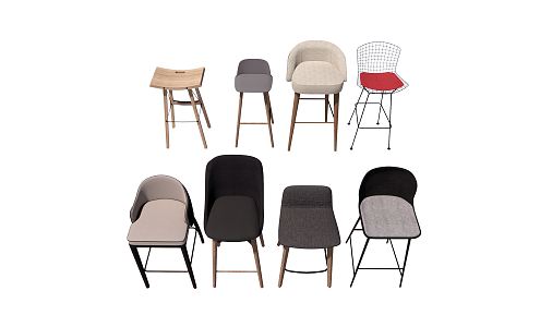 Modern Bar Chair 3d model